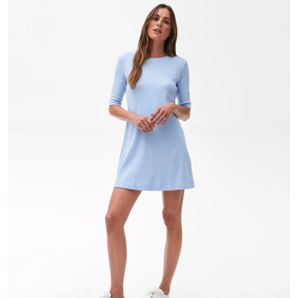 Michael Stars Milo Tee Dress in Sky - NWT
